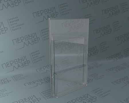 Буклетница на 3-и стороны с визитницой (76 еврофлаер)