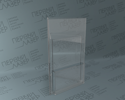 Буклетница на 3-и стороны с визитницой (76 еврофлаер)