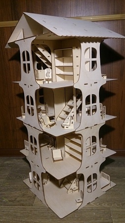 Дом 5 этажей с мебелью