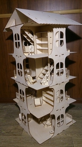 Дом 5 этажей с мебелью