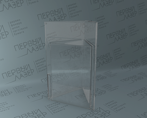 Буклетница на 3-и стороны с визитницой (76 еврофлаер)