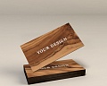 Деревянные визитки