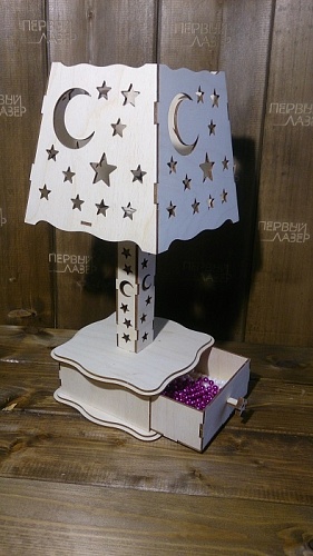 Лампа с ящиком